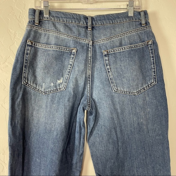 Reformation Jeans Denim Medium Wash Blue Vintage Baggy‎ High Rise Organic Cotton - Picture 6 of 8